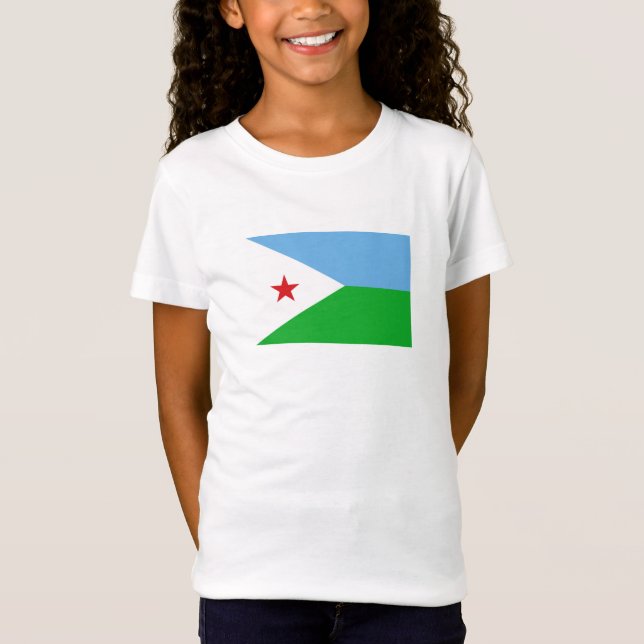 Camiseta Bandeira do Djibuti (Frente)