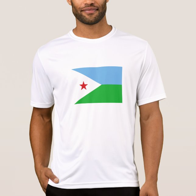 Camiseta Bandeira do Djibuti (Frente)