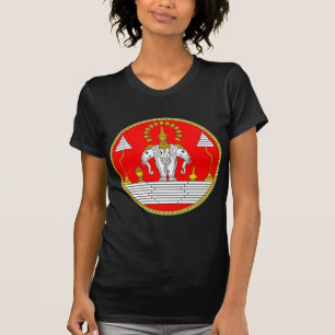 CAMISETA BANDEIRA DO ELEFANTE PRINCIPAL DE LAOS TRÊS