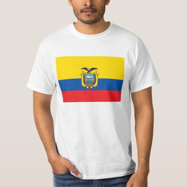 Camiseta Bandeira do Equador - Bandera do Equador (Frente)