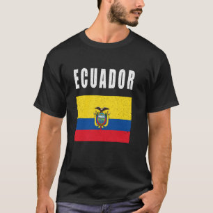 Camiseta Bandeira do Equador Orgulho Patriótico Equatoriano