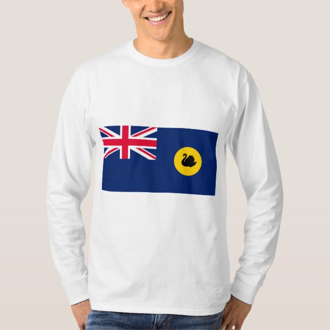 Camiseta Bandeira do Estado da Austrália Ocidental (Frente)