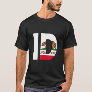 Camiseta Bandeira do Estado da Califórnia Idaho ID Boise Ci
