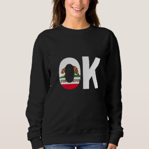 Camiseta Bandeira do Estado da Califórnia Oklahoma OK Cidad