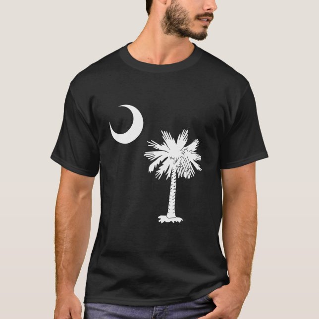 Camiseta Bandeira do Estado da Carolina do Sul Palmetto (Frente)