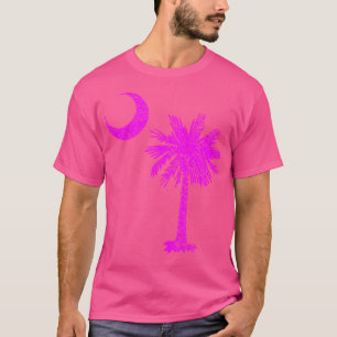 Camiseta Bandeira do Estado da Carolina do Sul Palmetto Tre