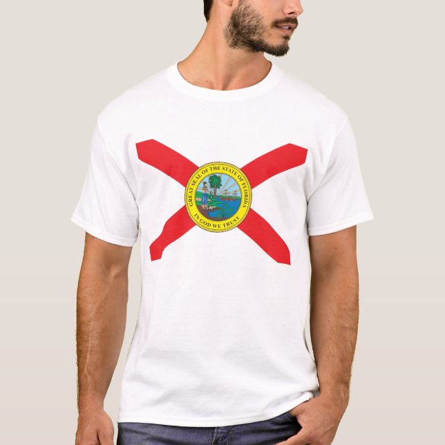 Camiseta Bandeira do Estado da Flórida (Frente)