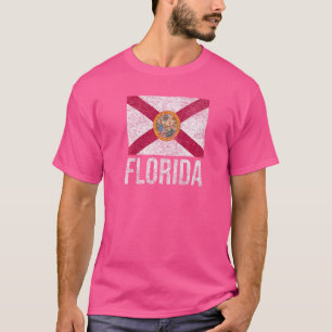 Camiseta Bandeira do estado da Flórida o estado do sol