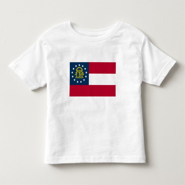 Camiseta Bandeira do Estado da Geórgia (Frente)