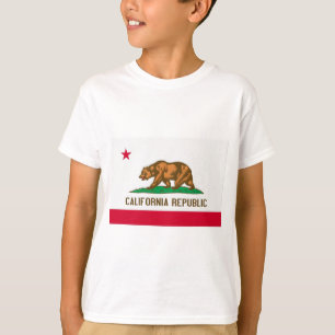 Camiseta Bandeira do estado da república de Califórnia