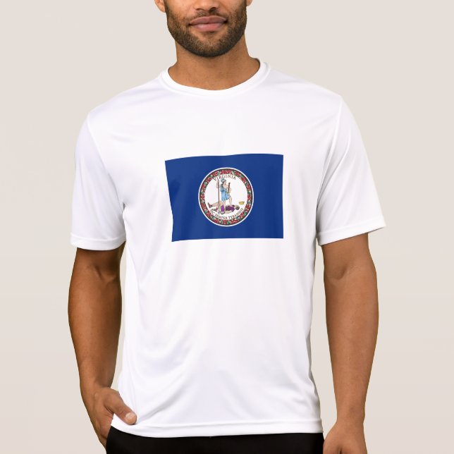 Camiseta Bandeira do Estado da Virgínia (Frente)