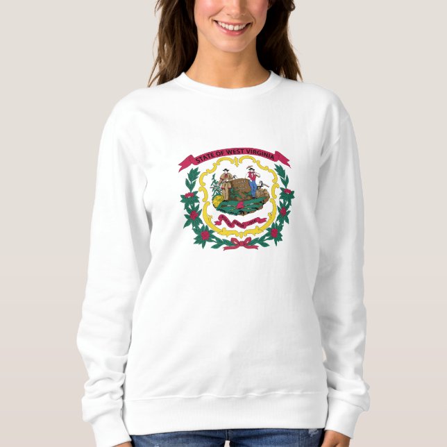 Camiseta Bandeira do Estado da Virgínia Ocidental (Frente)