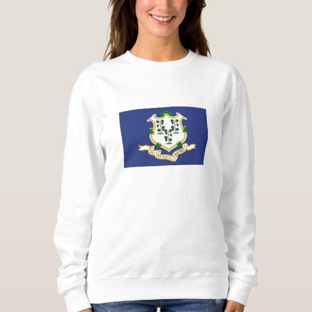 Camiseta Bandeira do Estado de Connecticut (Frente)