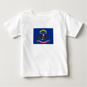 Camiseta Bandeira do Estado de Dakota do Norte