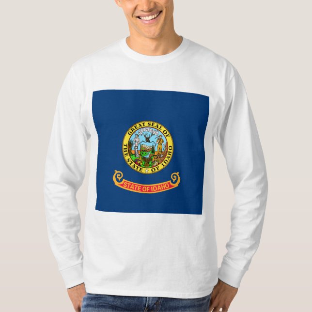 Camiseta Bandeira do Estado de Idaho (Frente)