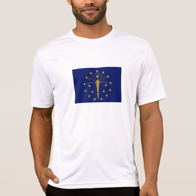 Camiseta Bandeira do Estado de Indiana (Frente)