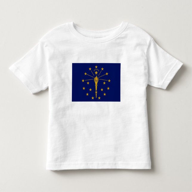 Camiseta Bandeira do Estado de Indiana (Frente)