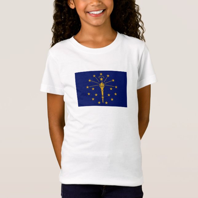Camiseta Bandeira do Estado de Indiana (Frente)