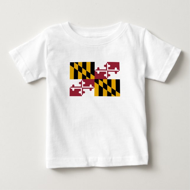 Camiseta Bandeira do estado de Maryland (Frente)