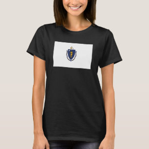 Camiseta Bandeira do Estado de Massachusetts Estado de Mass