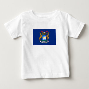 Camiseta Bandeira do Estado de Michigan