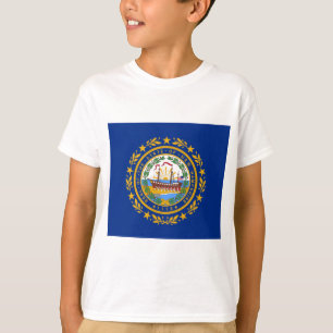 Camiseta Bandeira do Estado de New Hampshire