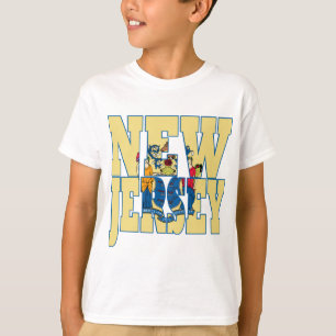 Camiseta Bandeira do estado de New-jersey