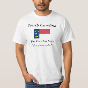 Camiseta Bandeira do estado de North Carolina