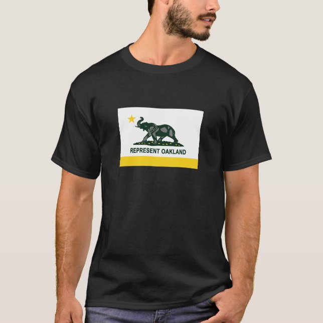 Camiseta Bandeira do estado de Oakland (Frente)