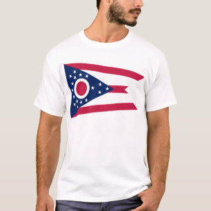 Camiseta Bandeira do estado de Ohio