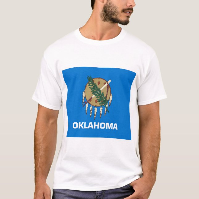 Camiseta Bandeira do Estado de Oklahoma (Frente)