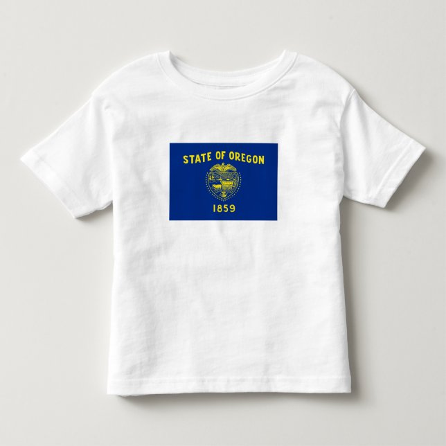 Camiseta Bandeira do Estado de Oregon (Frente)