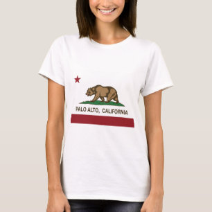 Camiseta bandeira do estado de Palo Alto Califórnia