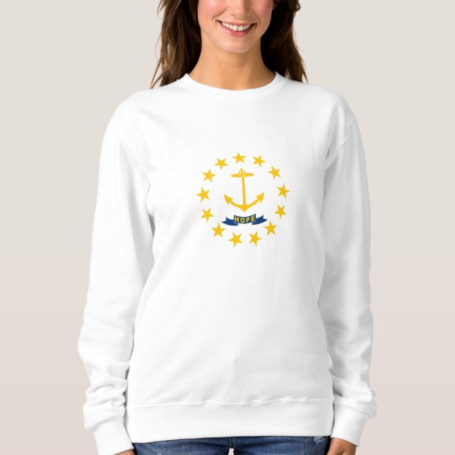 Camiseta Bandeira do Estado de Rhode Island (Frente)