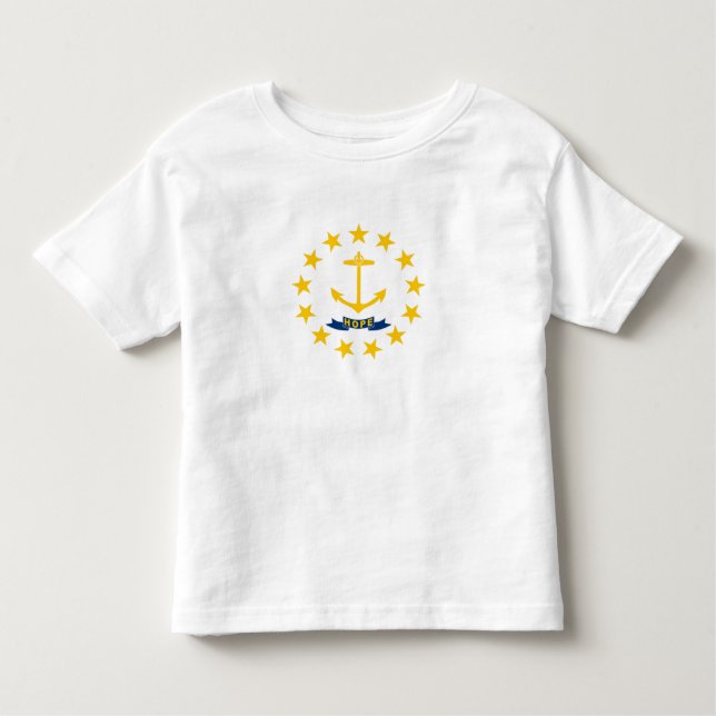 Camiseta Bandeira do Estado de Rhode Island (Frente)