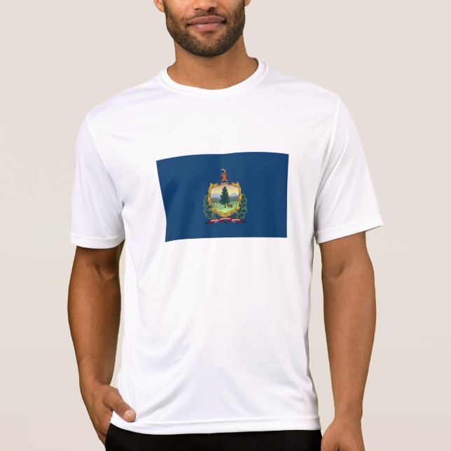 Camiseta Bandeira do Estado de Vermont (Frente)