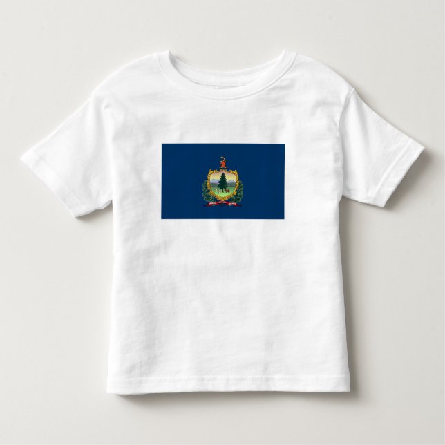 Camiseta Bandeira do Estado de Vermont (Frente)
