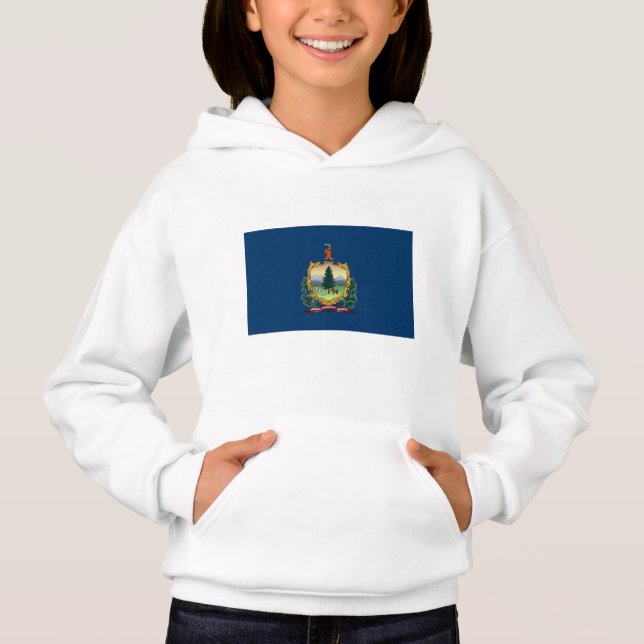 Camiseta Bandeira do Estado de Vermont (Frente)