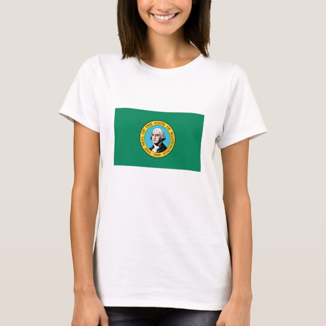 Camiseta Bandeira do Estado de Washington (Frente)