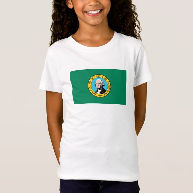 Camiseta Bandeira do Estado de Washington (Frente)
