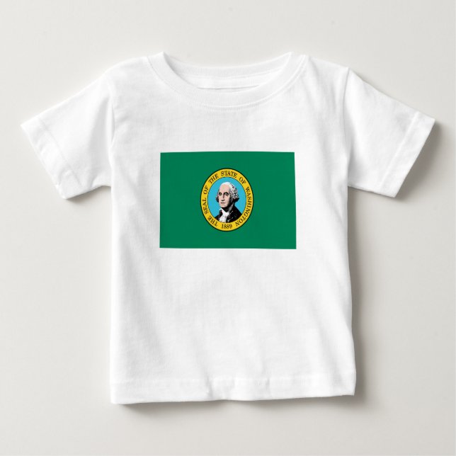 Camiseta Bandeira do Estado de Washington (Frente)