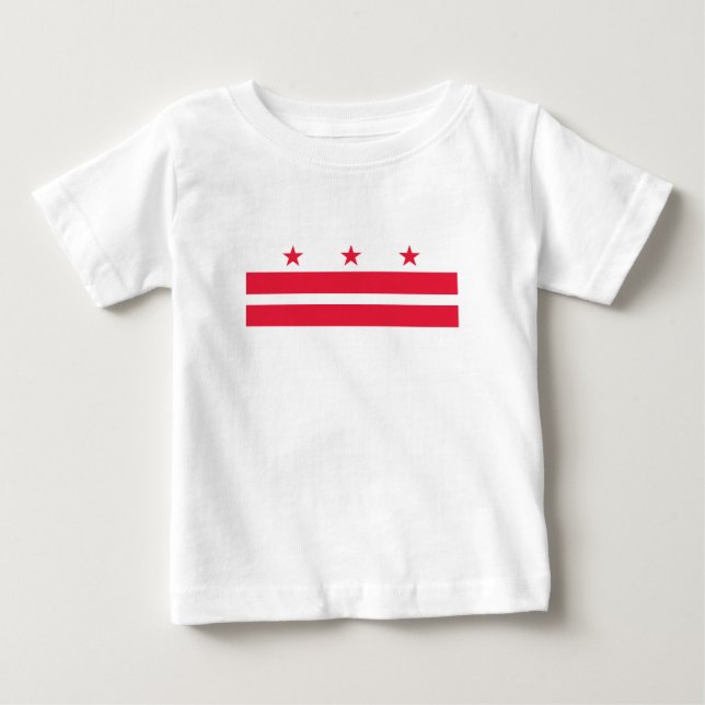 Camiseta Bandeira do Estado de Washington DC (Frente)