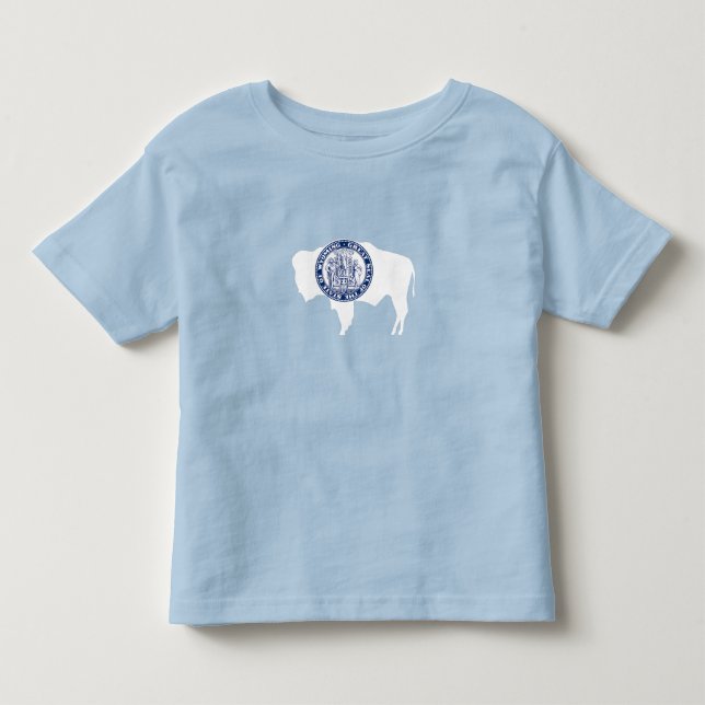 Camiseta Bandeira do Estado de Wyoming (Frente)
