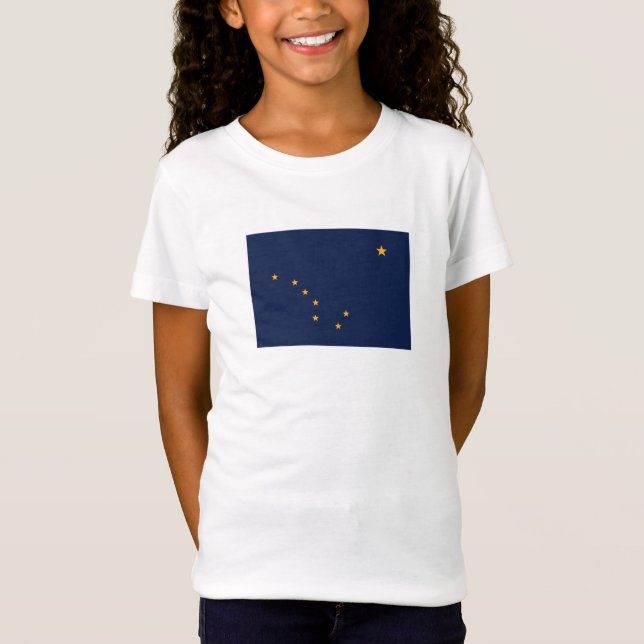 Camiseta Bandeira do Estado do Alasca (Frente)