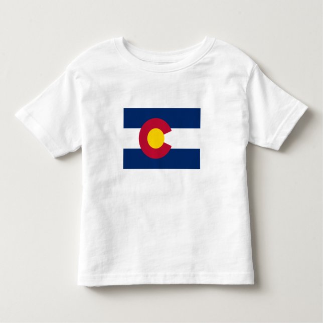 Camiseta Bandeira do Estado do Colorado (Frente)