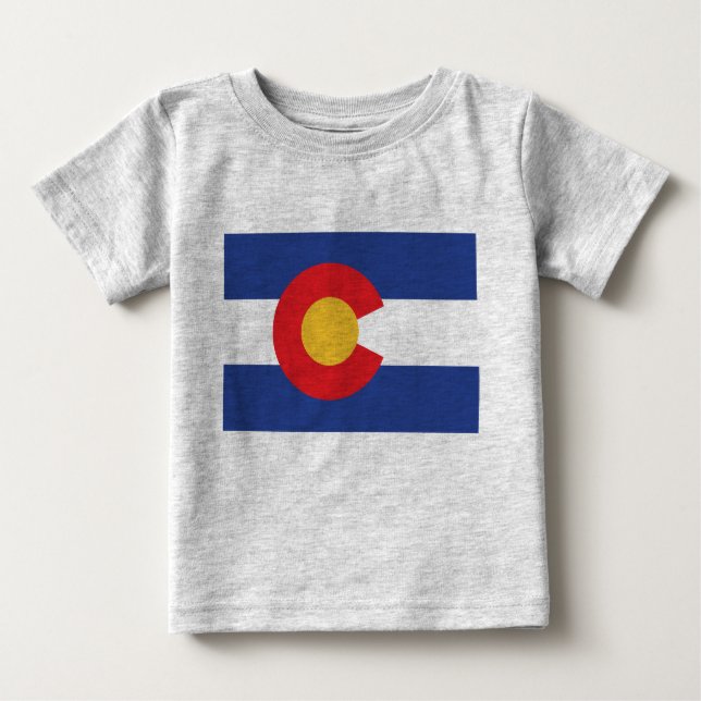 Camiseta Bandeira do Estado do Colorado (Frente)