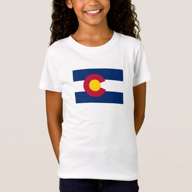 Camiseta Bandeira do Estado do Colorado (Frente)