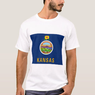 Camiseta Bandeira do Estado do Kansas