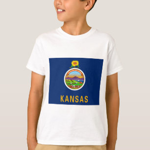 Camiseta Bandeira do Estado do Kansas