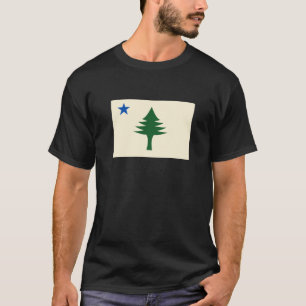Camiseta Bandeira do Estado do Maine de 1901, Bandeira do P